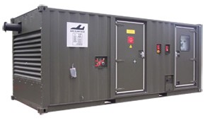 Groupe électrogène militaire en conteneurMilitary genset in container