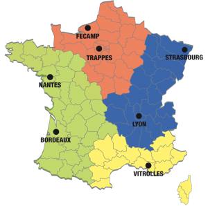 Carte de l'implantation de nos agences en France
